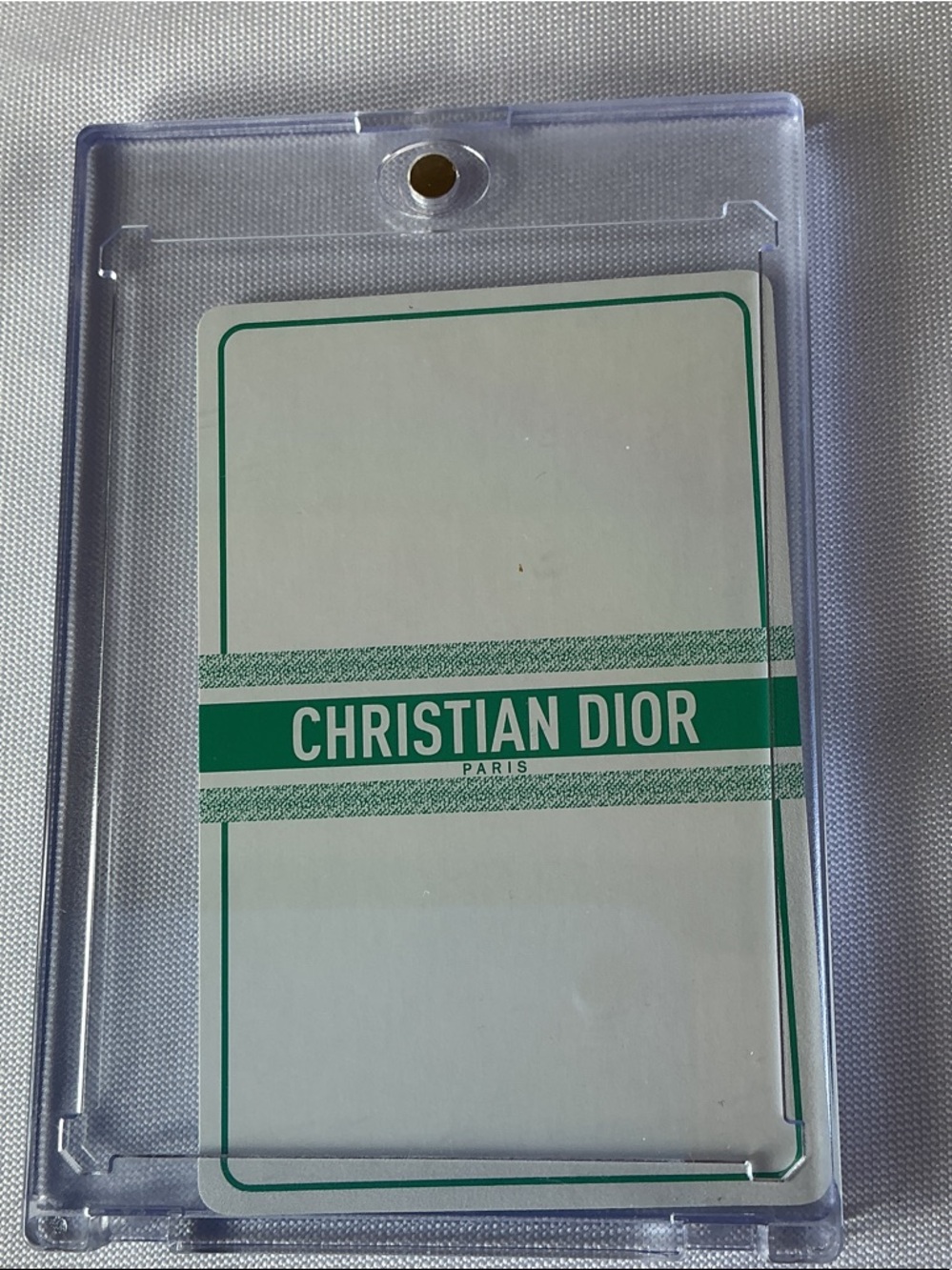 Christian Dior Ace of Spades Card Collectible w/ Case Novelty